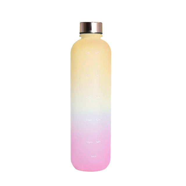 Dream House Vibez Gradient 02 / None Dream House Vibez Water Bottle With Time Marker