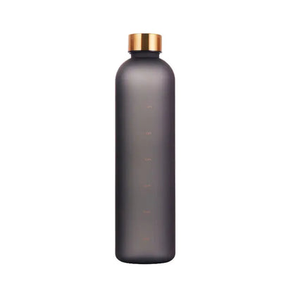Dream House Vibez Black-Gold / None Dream House Vibez Water Bottle With Time Marker