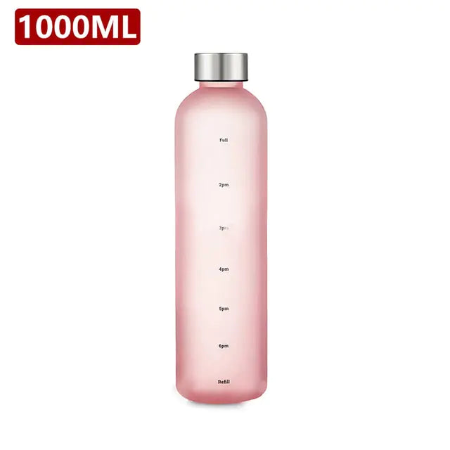 Dream House Vibez Pink-Silver / None Dream House Vibez Water Bottle With Time Marker